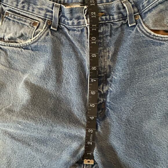 Carhartt Jeans Men 36x32 Flannel Lined B172 DST Relaxed Fit Work Distressed Worn - Picture 7 of 16